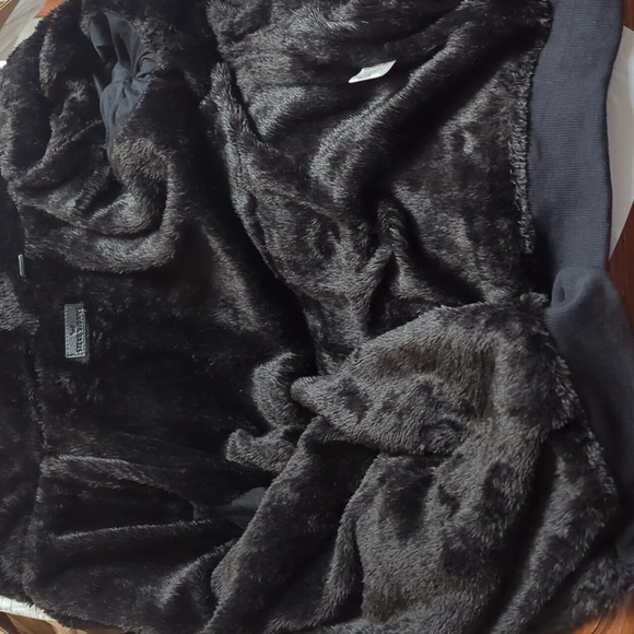 Steve’s Jeans Sherpa Lined Hoodie Zip-Up Sweat Jacket Size L NWT MSRP $58 - Picture 3 of 6